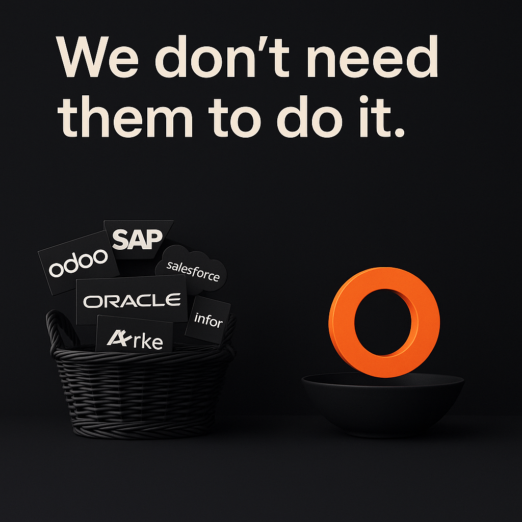 We don't need them to do it - Traditional ERP systems vs Operio